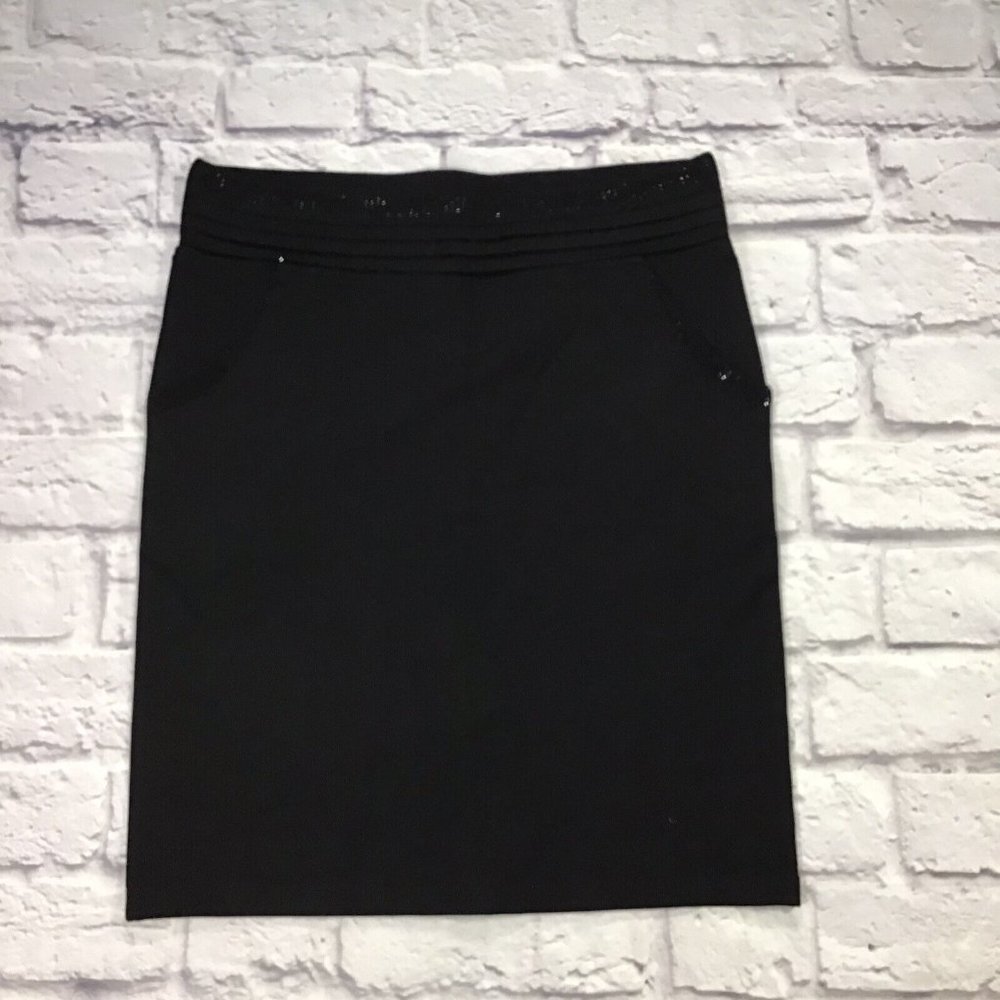 L&M Jeans Leggings Collection Jr Size Large Black Mini Skirt